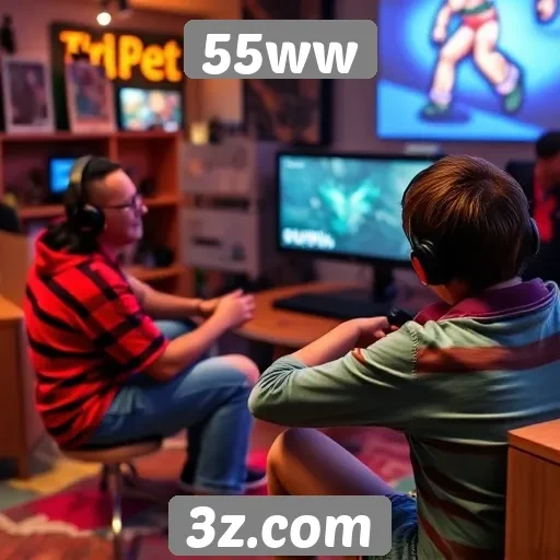 Popularidade de jogos móveis no 55ww