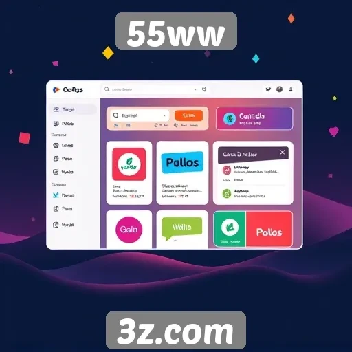 Interface do 55ww proporciona navegação intuitiva para jogadores